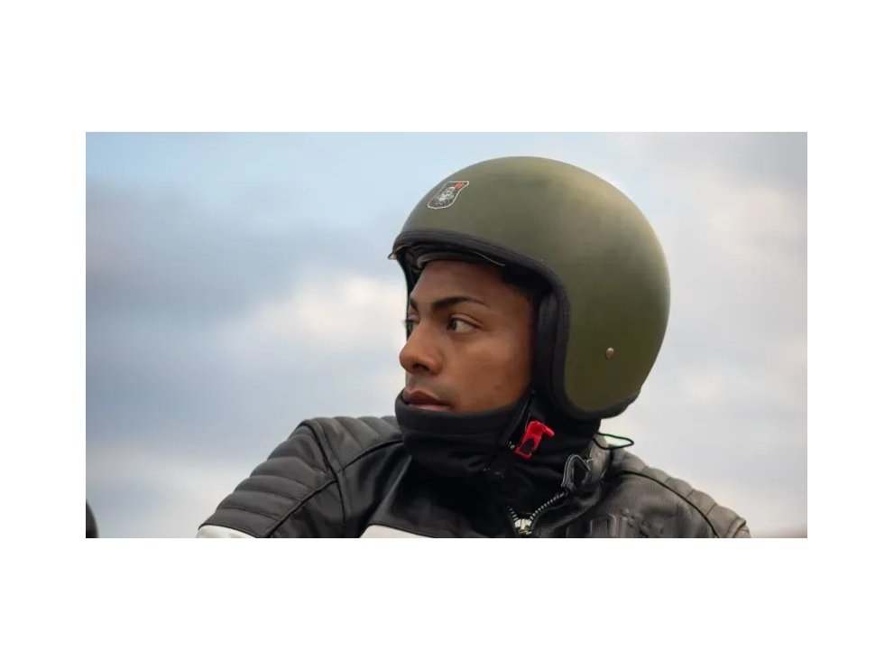 Casco MITT M750 Jet | Casco urbano retro ABS con visor solar y cierre micrométrico