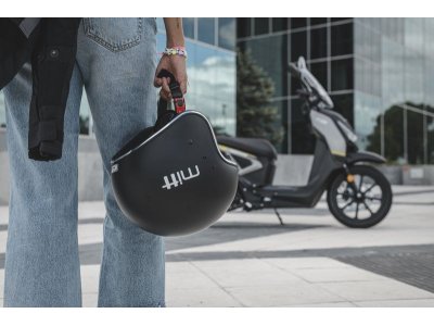 Casco MITT M750 Jet | Casco urbano retro ABS con visor solar y cierre micrométrico