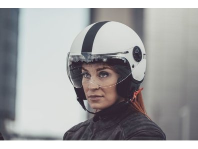 Casco MITT M730 Jet Retro | Casco urbano ABS con pantalla anti-scratch y cierre micrométrico 2