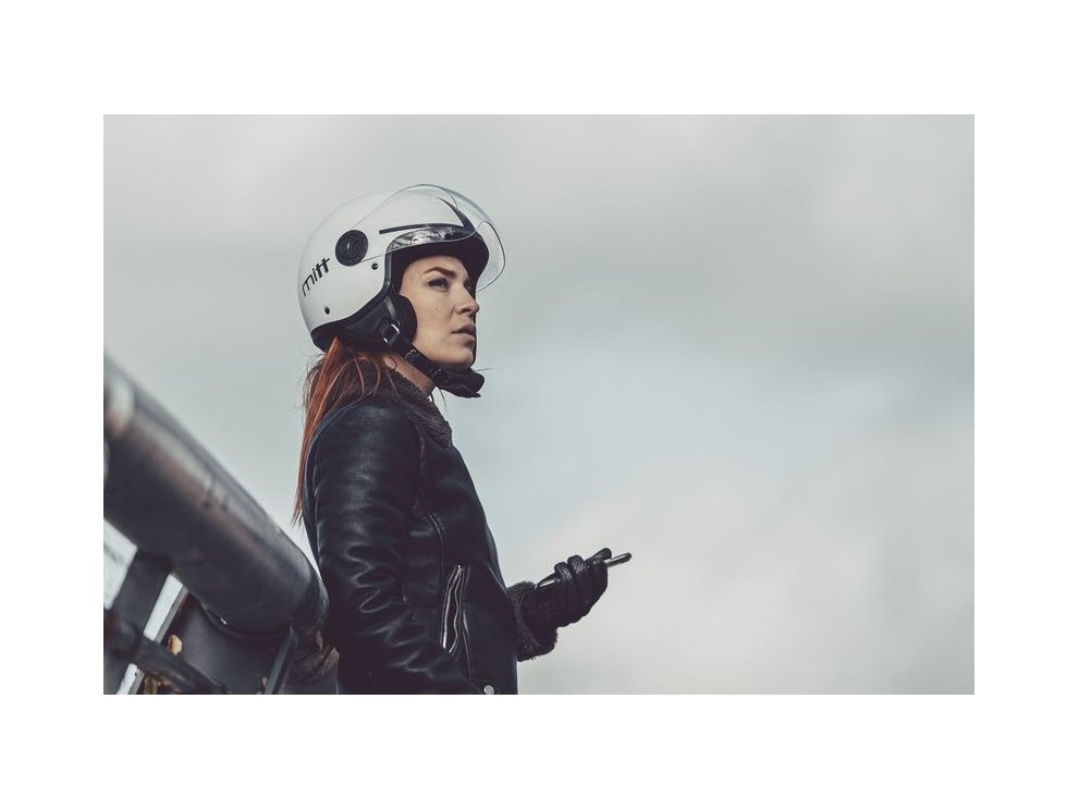 Casco MITT M730 Jet Retro | Casco urbano ABS con pantalla anti-scratch y cierre micrométrico