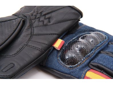 Guantes MITT Denim | Guantes moto de verano con diseño denim y refuerzos 2